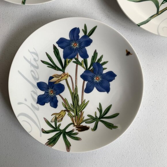 Pier 1 Imports Floral Salad Luncheon Plates - Picture 2 of 7